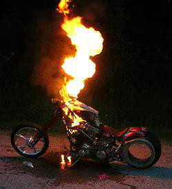 The Days of Flaming Motorcycles