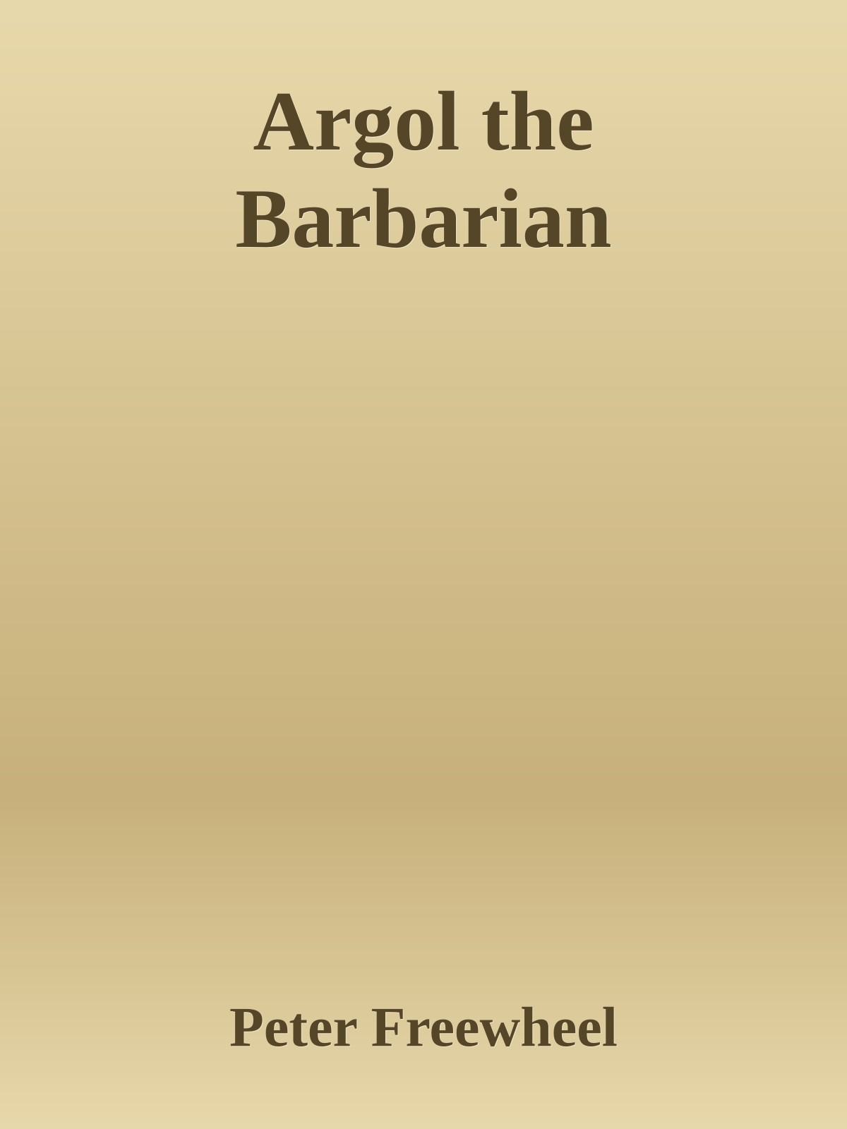 Argol the Barbarian