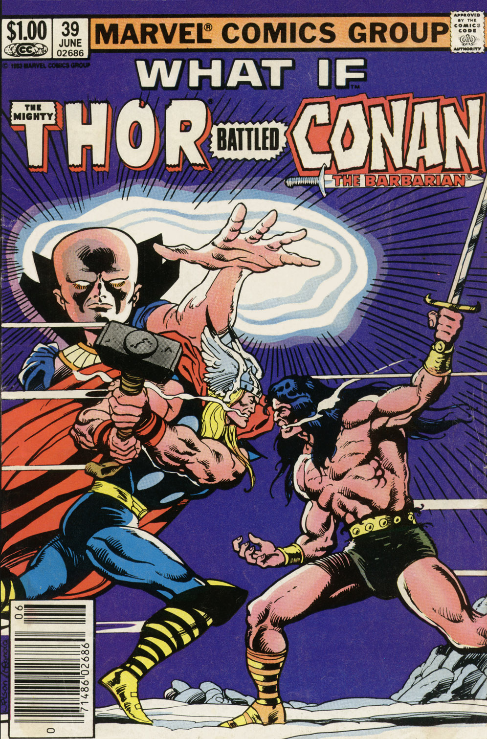 Thor battled conan