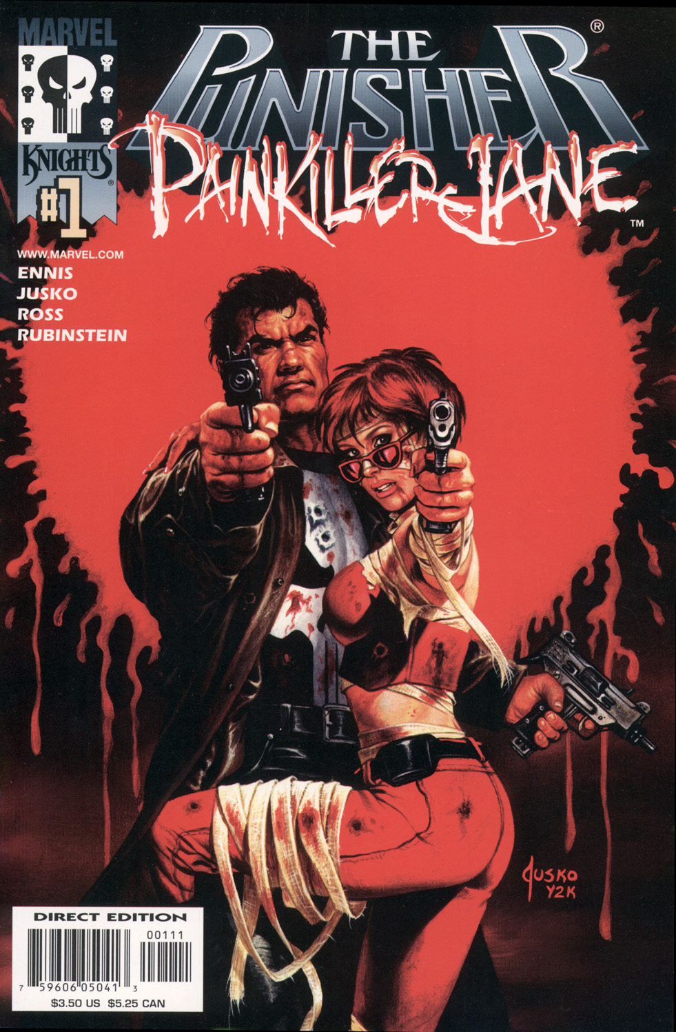 The Punisher and Painkiller Jane 001 Lov