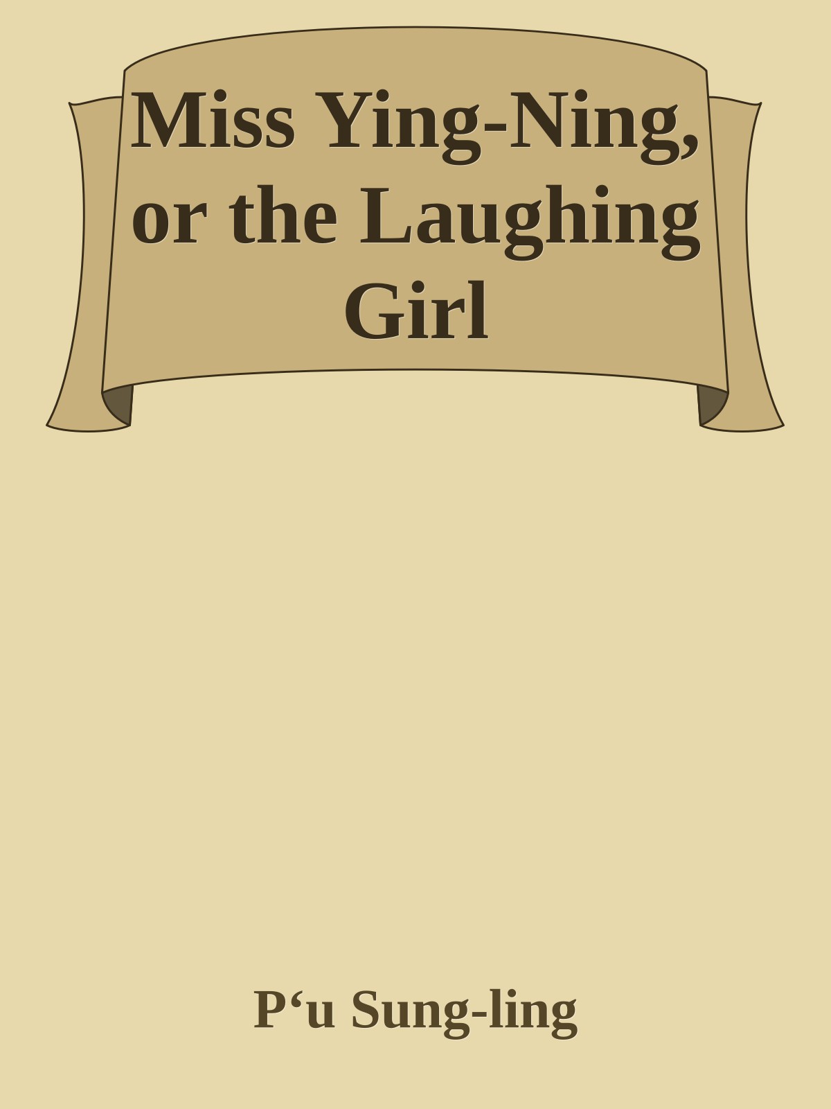 Miss Ying-Ning, or the Laughing Girl