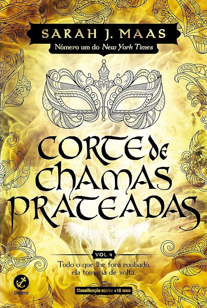 Corte de chamas prateadas