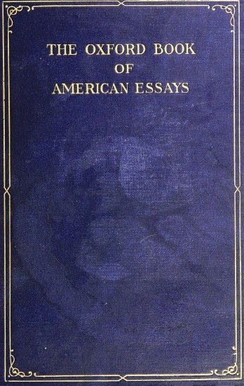 The Oxford Book of American Essays